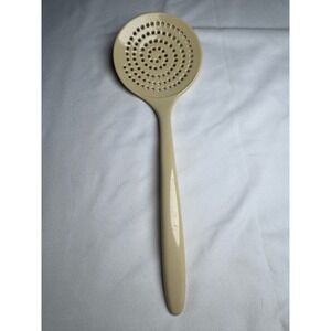 Hutzler Melamine Skimmer Spoon Cream Beige Perforated Strainer 533 Thailand